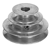 3 Step, Zinc Die Cast Step-Cone Pulley