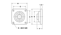 4-Bolt flange mount